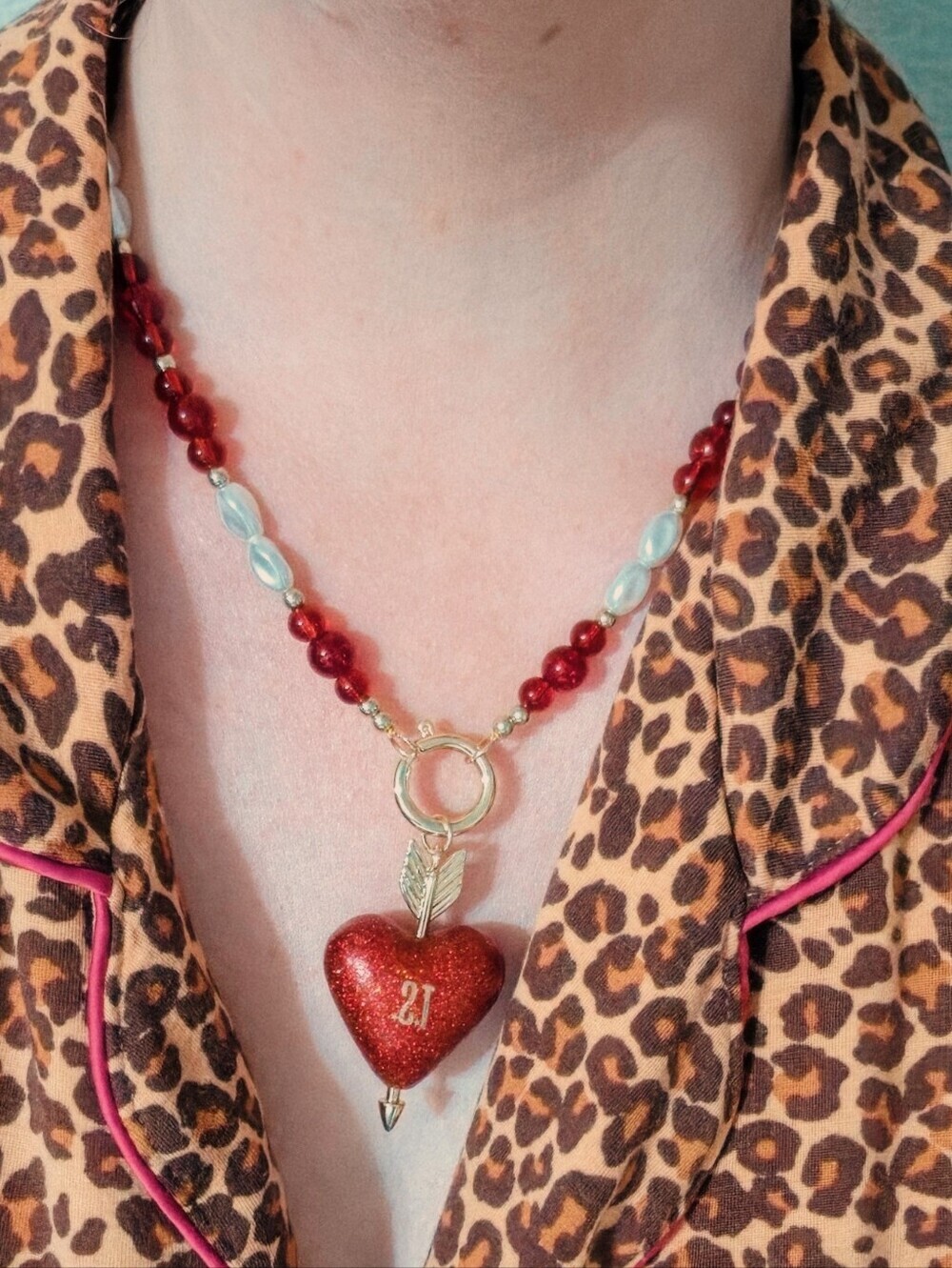 Taylor Swift Life Of A Showgirl Heart Pendant Necklace